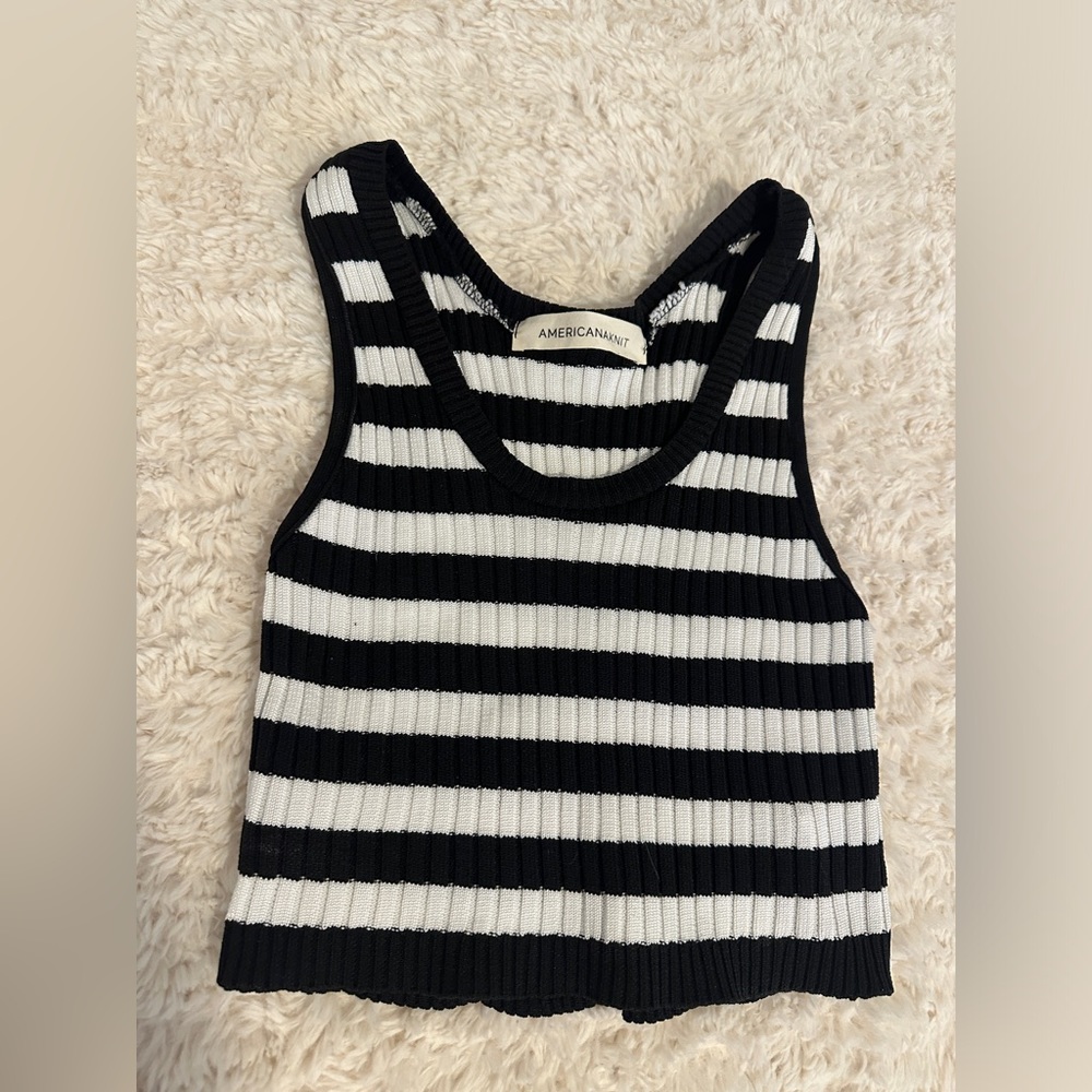 Americana Knit cropped tank